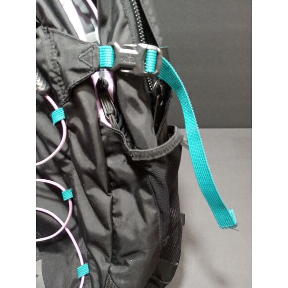 The North Face Borealis Backpack Hiking, Camping, School, Work Black Teal Purple - Picture 2 of 14